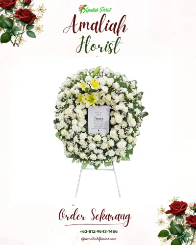 Krans Bunga Duka Cita di Sumberputih